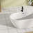 59" × 30" Freestanding Bathtub with Overflow, White Acrylic Soaking Tub, Center Drain & Overflow, Modern Oval Stand Alone Bathtub for Primary Bathroom, Deep Soaking Acrylic Tub