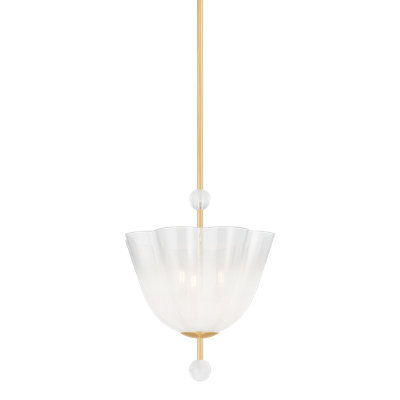 Cambria Heights Lantern in Aged Brass