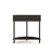 Unique Half Moon Design End Table With Sliding Rattan Door,Elegant Semi-Circle Entryway Console Table With 2 Rattan Storage Cabinet And Bottom Shelf-462115094
