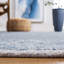 Tapis gris / bleu en laine / coton touffeté à la main Marquee-1960127906