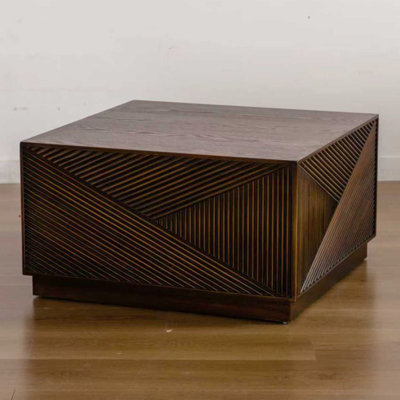 Modern Square Coffee Table with Durable Eco-Friendly Board, No Assembly Required, Perfect for Living Room and Office