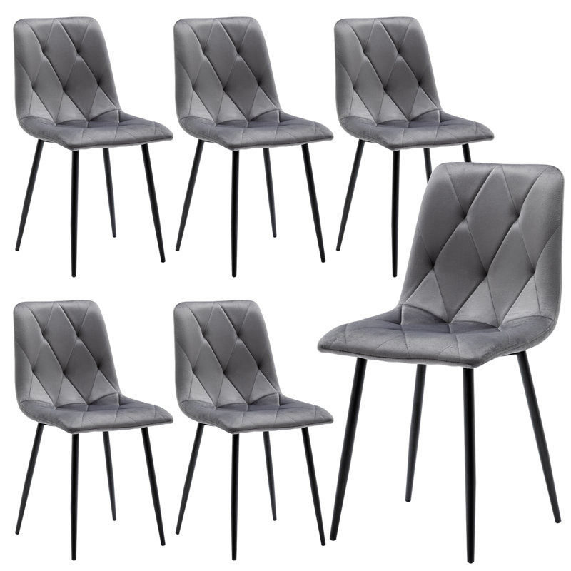Aniel Polyester Dining Chair, Grey