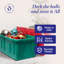 HOMZ Durabilt, bacs de rangement en plastique robustes avec couvercles-126281892-126281890