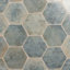 Kalay 9" Hexagon Polished Porcelain Tile-189182013