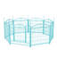 Enclos pour chien pliable en métal, carré 48,4 po, parc pour animaux 8 panneaux 24,2 po de haut,-1421079163