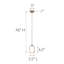 Aitkens 1 - Light LED Single Pendant-31838584-31838585