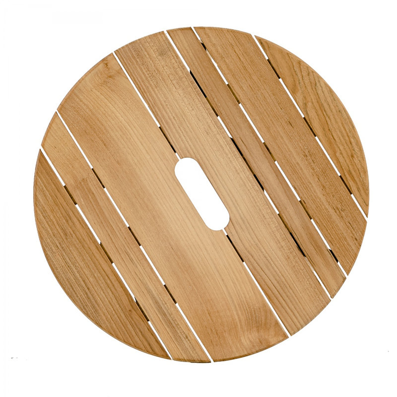 Outdoor Circular Teak Side Table