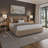 Modern Upholstered Lift-Up Storage Bed with Curved Headboard, Low Profile Platform-309247020-299414436