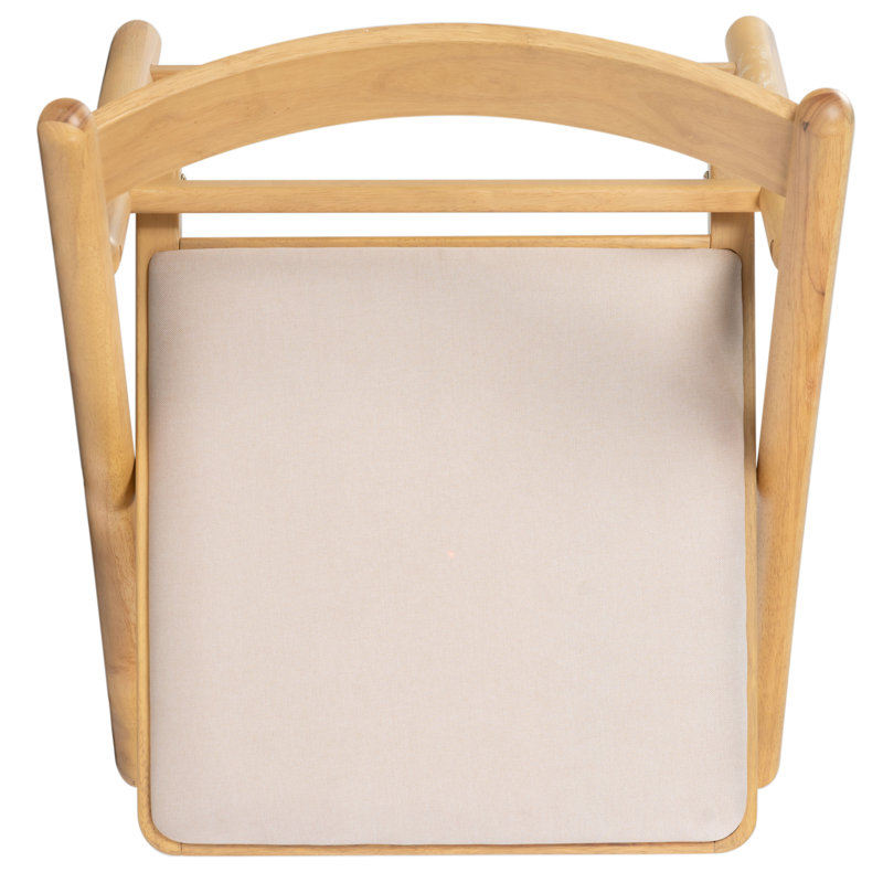 Chaise pliante Jacie, Chêne