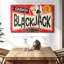 «Retro Blackjack Sign» sur toile-1121413560