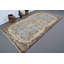 Tapis turc élégant avec motif floral rétro dans des tons beiges apaisants - jaune / gris
