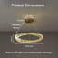 Lustre en cristal à intensité variable avec lumières DEL