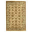 Hand Knotted Wool Oriental Area Rug in Ivory And Light Blue