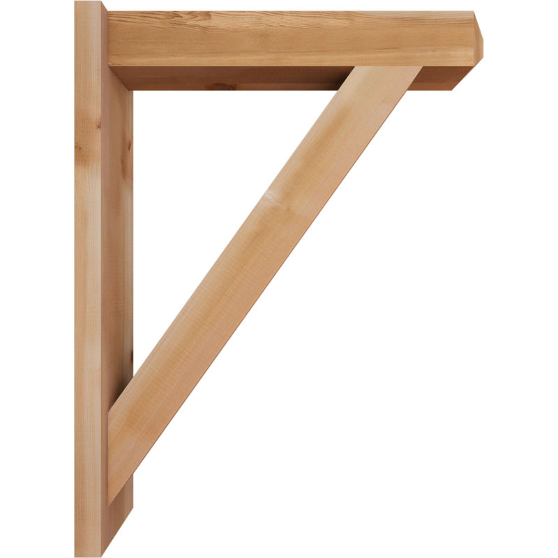 Artisan traditionnel en bois rustique, Cèdre rouge de l'Ouest l 5 1/2 po (lisse), P 26 po x H 34 po