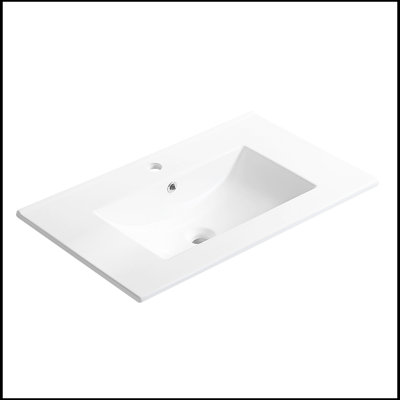 30" Bathroom Vanity with Sink, Radar Sensing Light, Large Storage Space and Metal legs, Wall