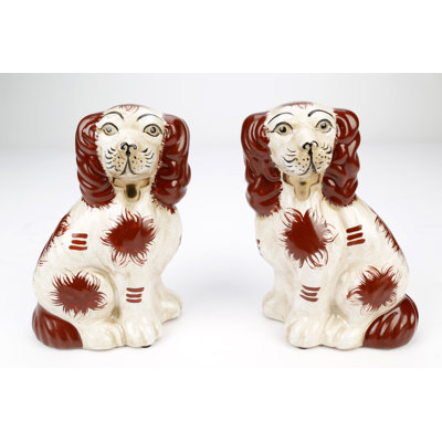Saucedo 8" Staffordshire Dog Pair