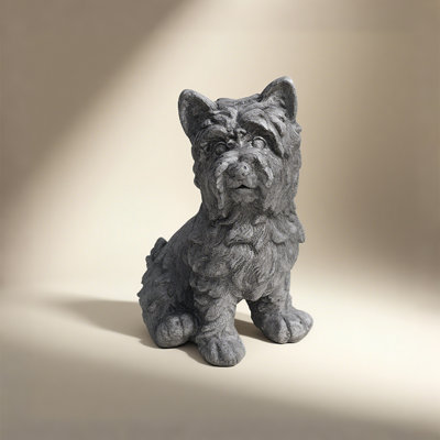 Concrete Dog Garden Statue, Outdoor