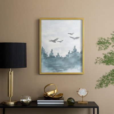 «Christmas Holiday Art CCII», reproduction encadrée - bois massif