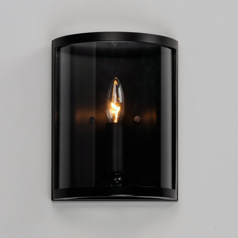 Margaet Steel Flush Mounted Sconce, Black