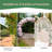 7Ft Garden Arch- Durable Outdoor Trellis For Climbing Roses, Wisteria, Ivy, Wedding/Pathway Decor