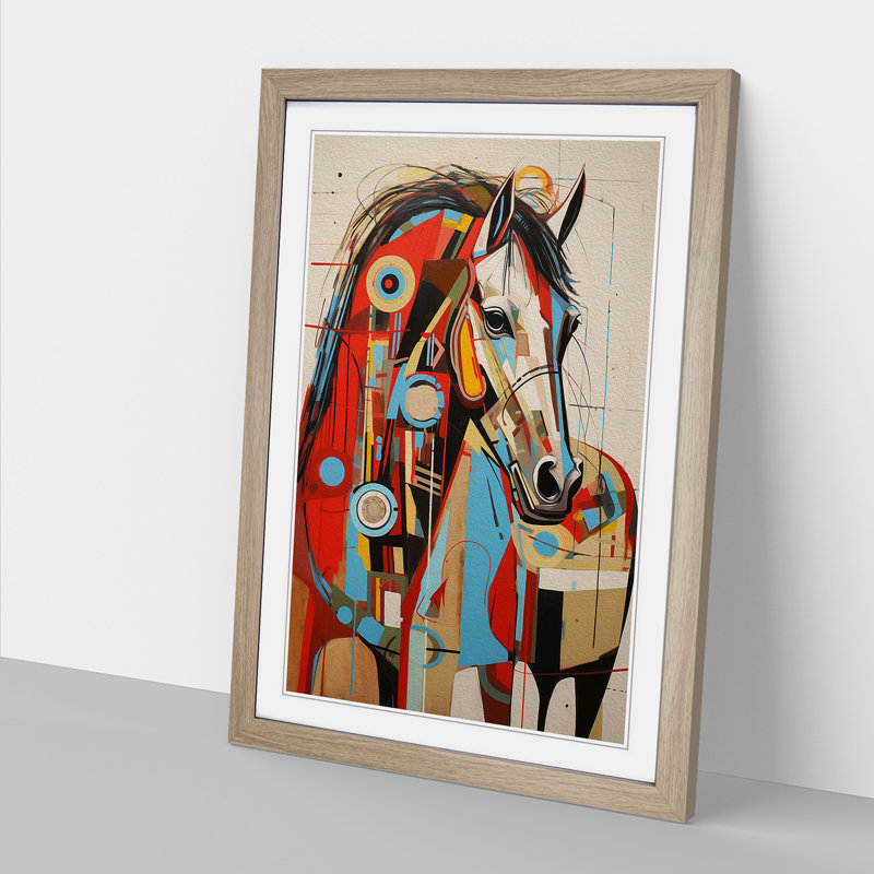 Horse Constructivism - Framed Print