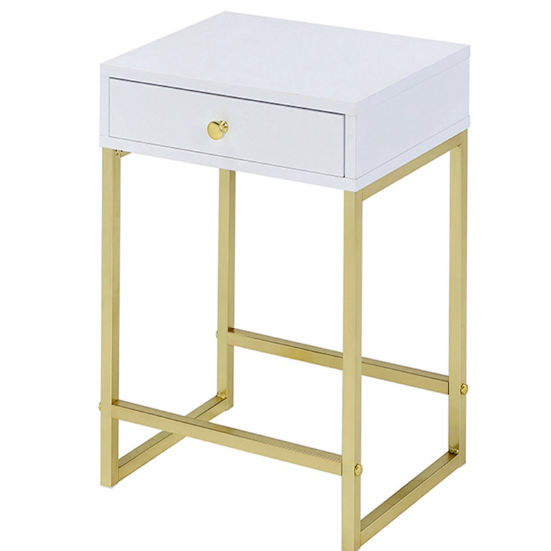 Table de bout avec rangement Equilla, H 22,57 po x l 16,54 po x P 12,53 po