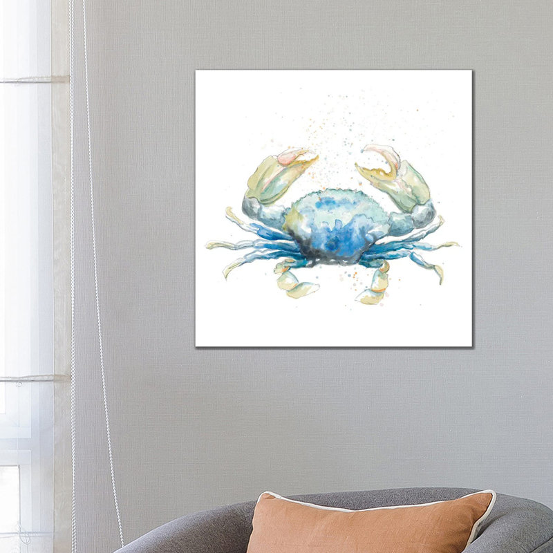 Cangrejo Azul Square by Patricia Pinto - Wrapped Canvas Gallery-Wrapped Canvas Giclée, 66.04 cm H x 66.04 cm W x 3.175 cm D