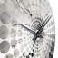 Minimalisme blanc et noir - Horloge murale formes abstraites-1071352412
