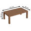 Kadlec Solid Wood Four Leg Coffee Table-1898830964