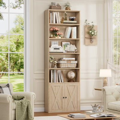 82.3" Tall Bookshelf And Bookcase, 7-Tier Floor Standing Bookcase For Home Office, Living Room