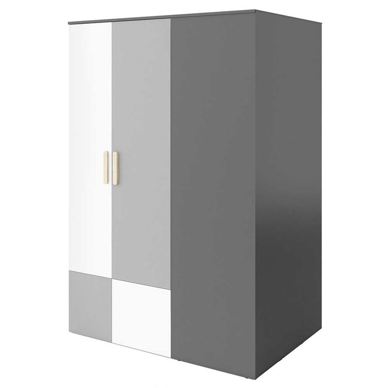Bruhn 2 Door Manufactured Wood Wardrobe