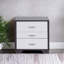 Table d'appoint blanche et noire
