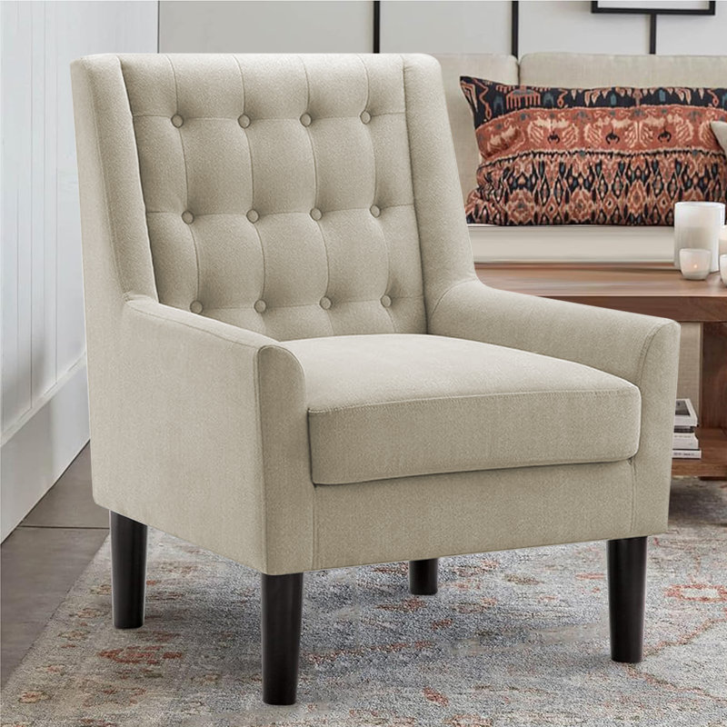 Modern Furniture Reading Arm Living Room Comfy Small Accent Bedroom Chairs, Standard Size