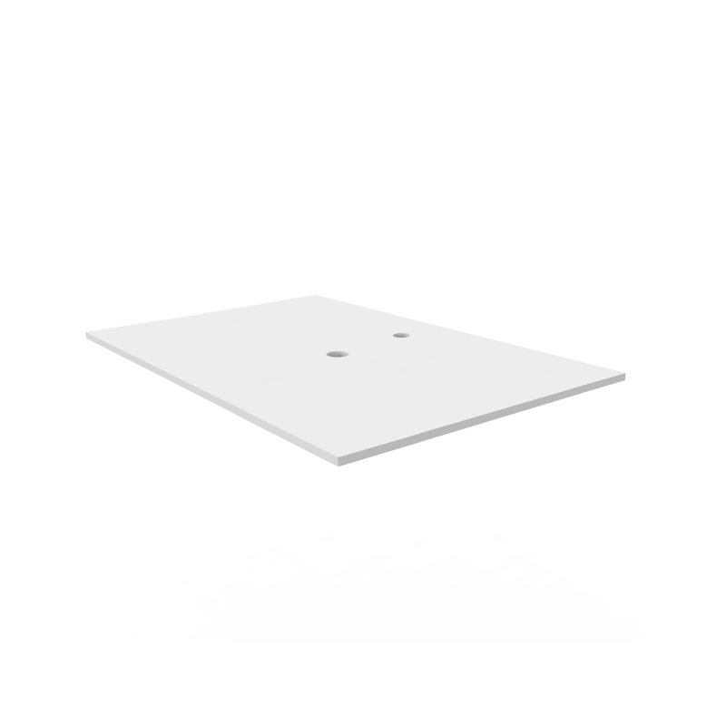 Dessus de meuble-lavabo moderne 30 "pour lavabo à vasque - blanc