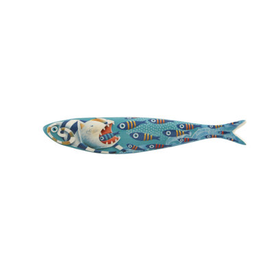 Sardine Handmade Coastal Nautical & Beach Wall Decor on Earthenware