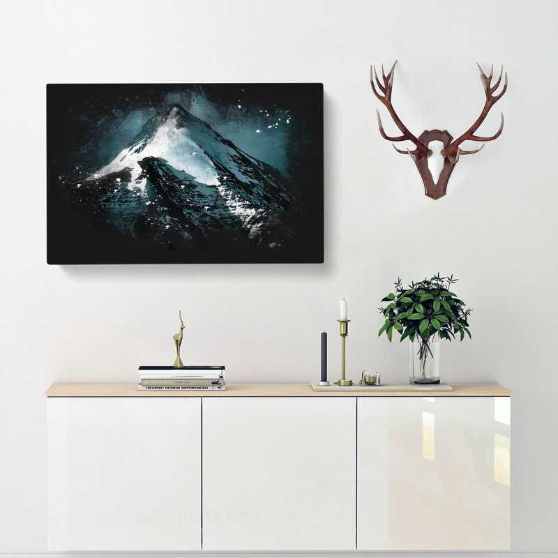 Snow Covered Mountain In India - Wrapped Canvas Print, 40cm H x 60cm W x 3cm D