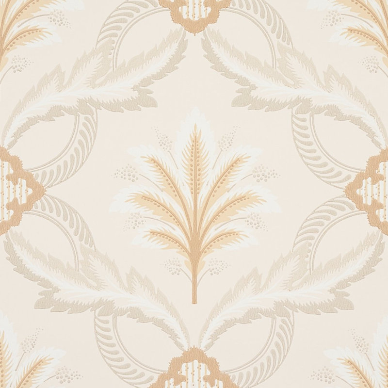 Papier peint Front Waltz, Gris / or