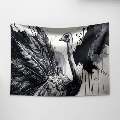 Wildlife Ostrich Wall Tapestry
