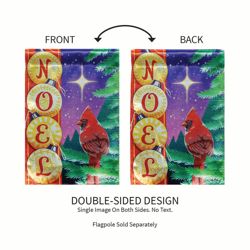 Drapeau de jardin Noel Cardinal Luster