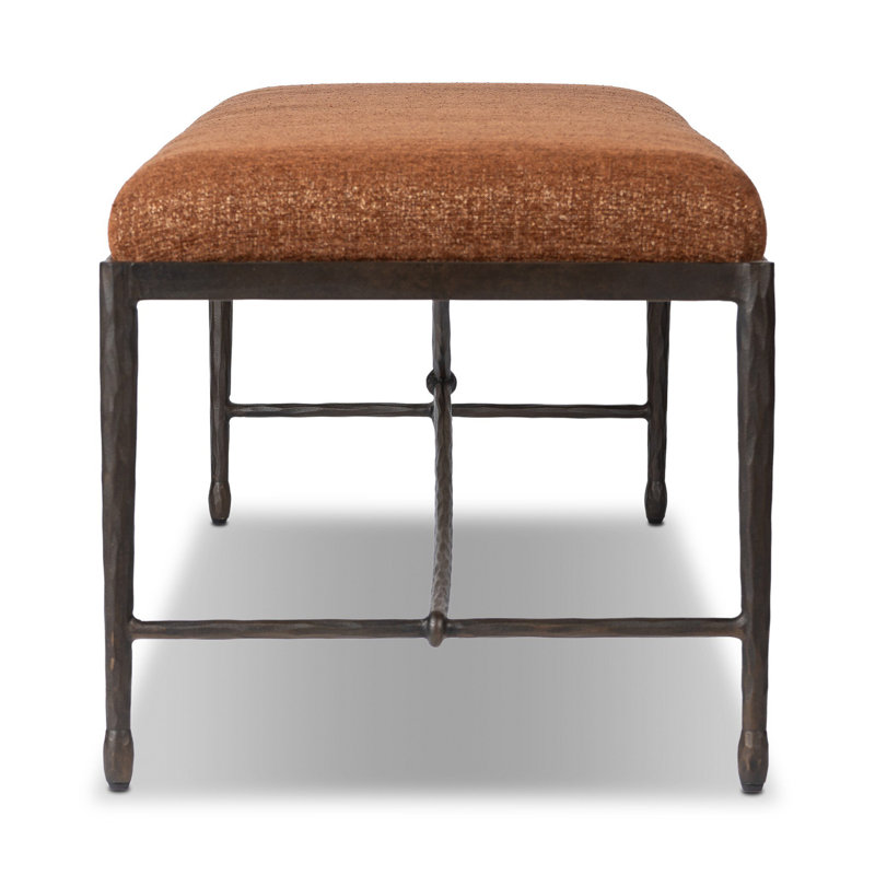 JADE Upholstered Bench, Crypton Wayfarer Sienna