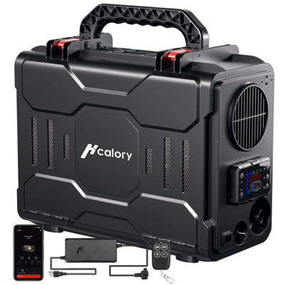 Chaufferette portative à carburant portatif à réservoir de carburant 5L 12V / 24V 8Kw avec télécommande Bluetooth