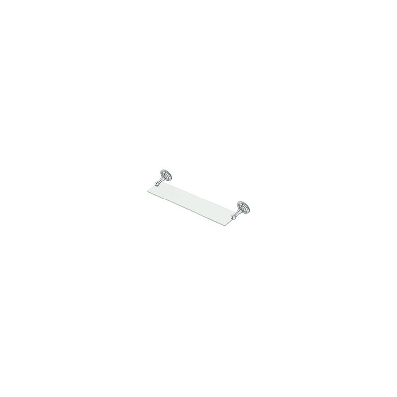 Deltana R2015-U26 18" Length R Series Towel Glass Shelf Polished Chrome, Polished Chrome