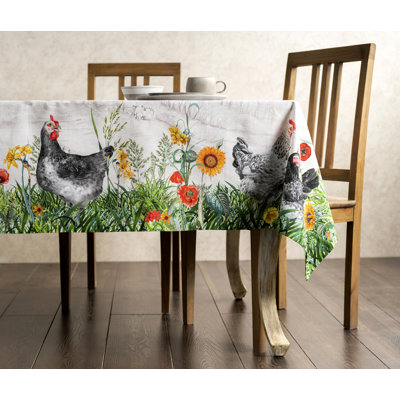 Bass Cour Animal Print 100% Cotton Tablecloth