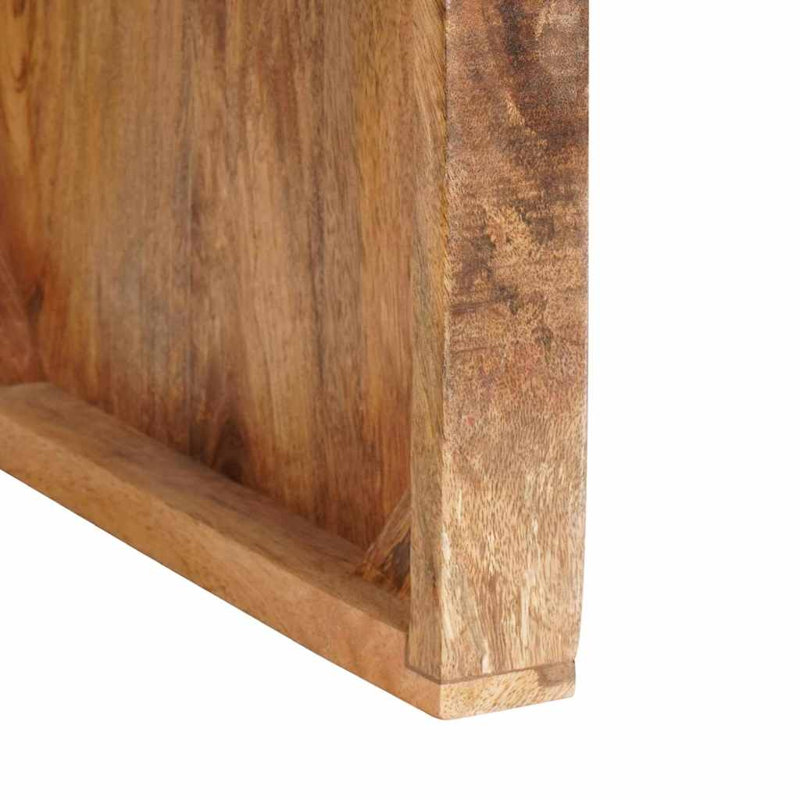 Solid Wood End Table, Light Natural