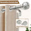 Tringles à rideaux pour fenêtres, tringles à rideaux décoratives réglables avec fleurons à texture nette-842861362-842861357
