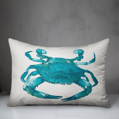 Coussin lombaire bleu-crabe
