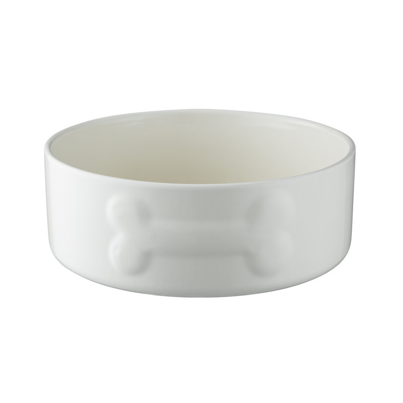 Colour Mix Dog Bowls 20cm, Cream/Grey