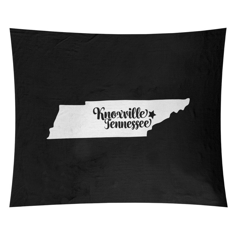 Tapisserie de Knoxville, Tennessee, H 27,5 po x l 37,5 po, Noir