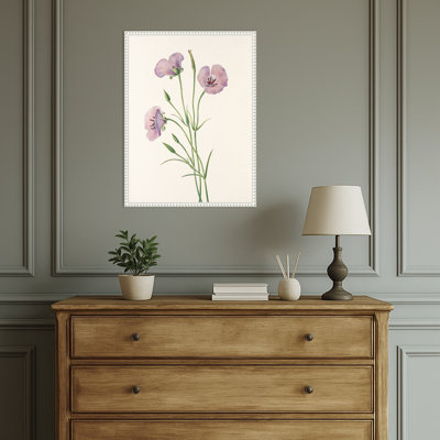 Lilas mariposa de North American Wildflowers (1925) par Mary Vaux Walcott, reproduction d'art sur toile encadrée