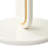 Sassani Round End Table - Pearl White/Golf